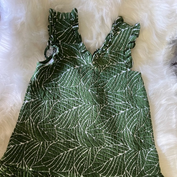 NWOT Size 18-24Month Janie&Jack LEAF RUFFLE TRIM DRESS - Picture 3 of 7